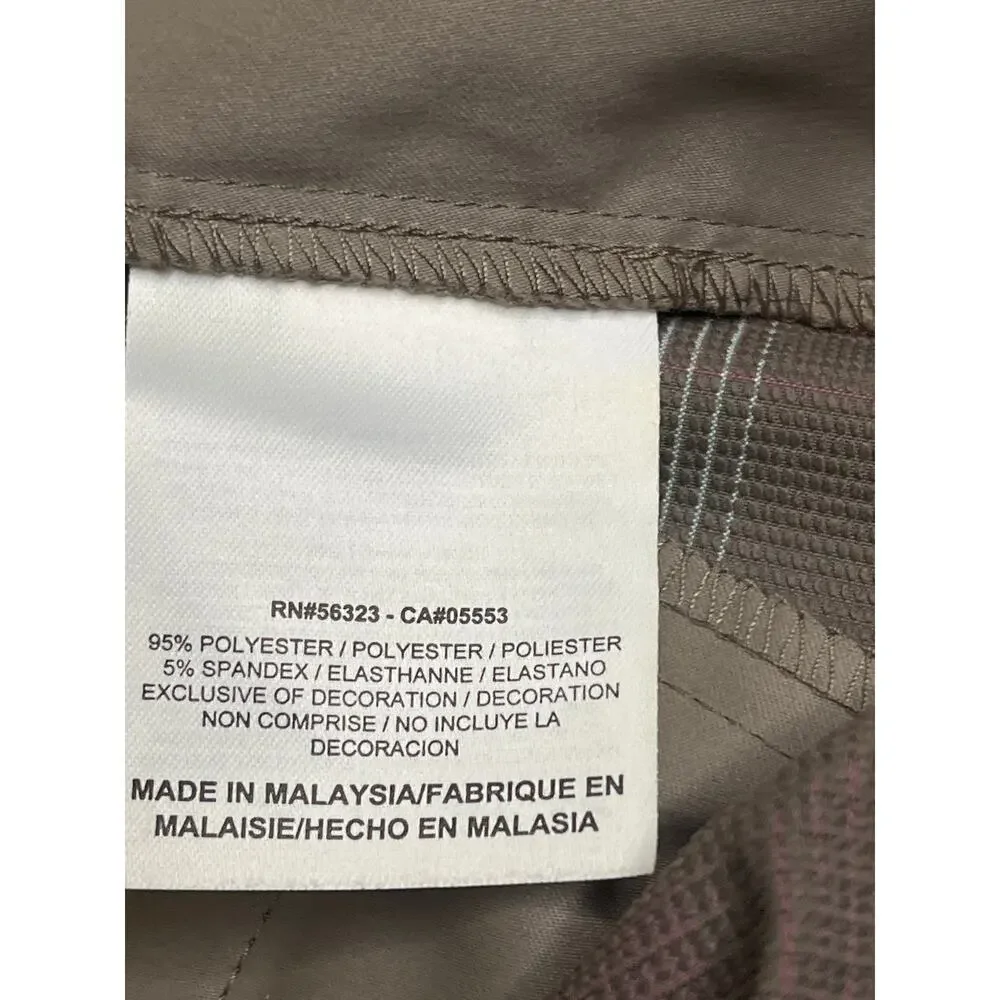 Nike golf dri-fit plaid gray/ purple 10” inseam shorts, size 6